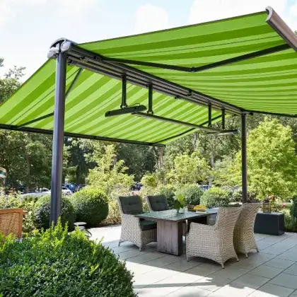 Çift açılır tente