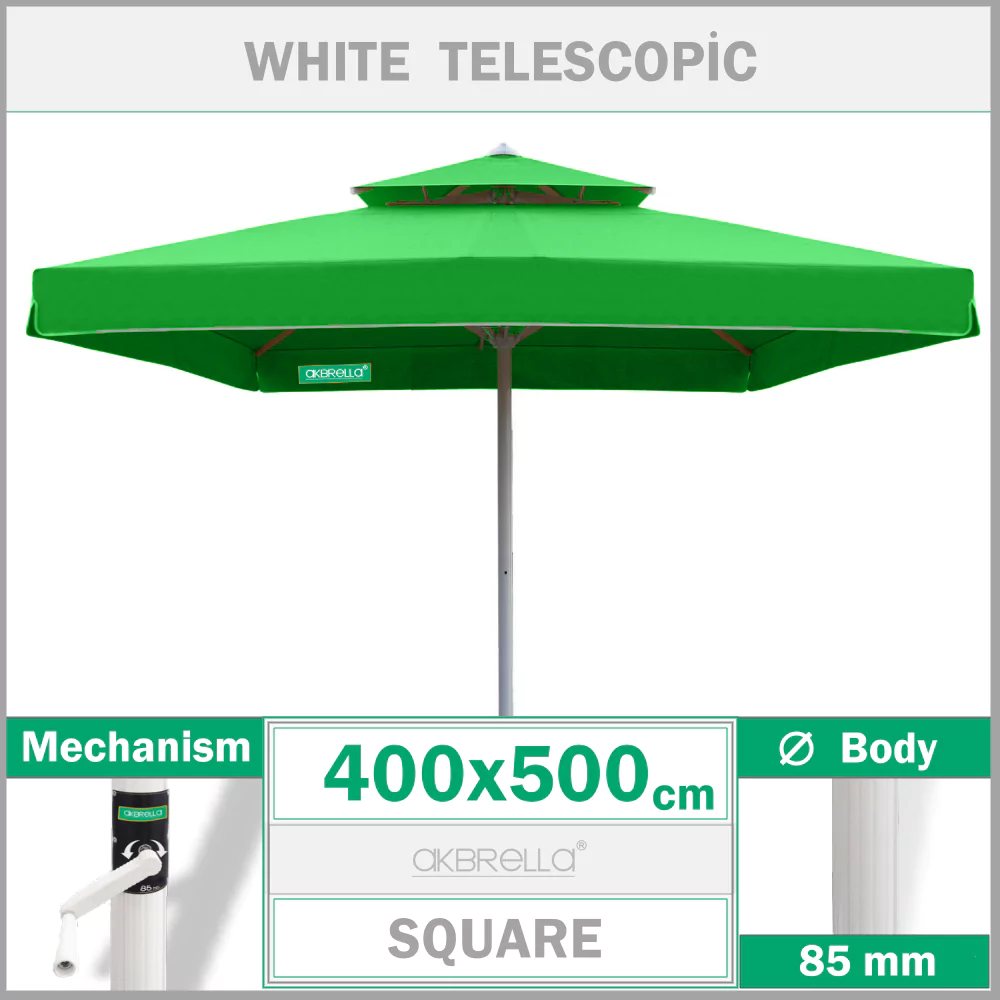 Чадър за кафене 400x500 cm квадрат