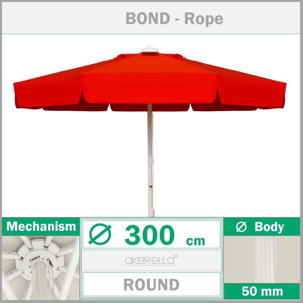 Чадър за басейн ø 300 cm Bond Въже
