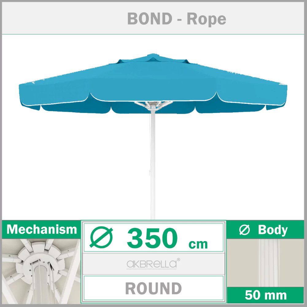 Чадър за басейн ø 350 cm Bond Въже