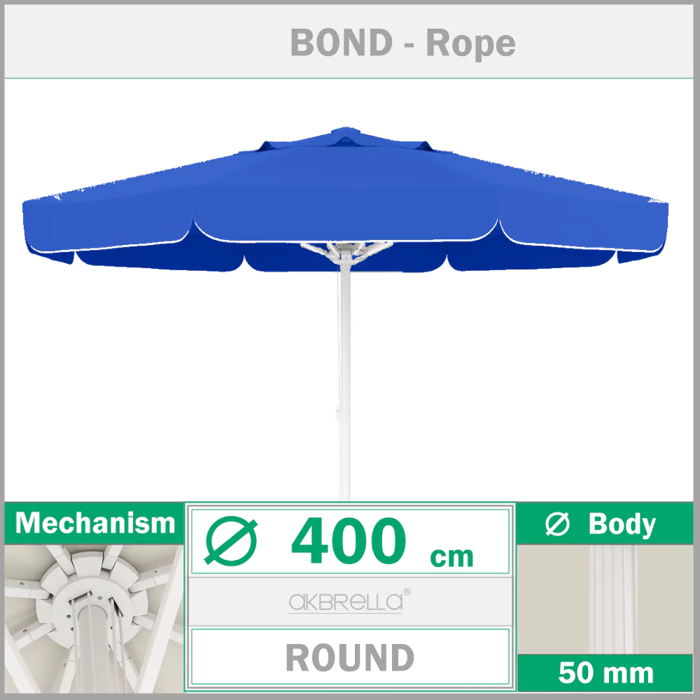 Чадър за басейн ø 400 cm Bond Въже