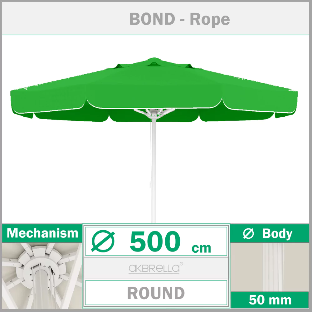 Чадър за басейн ø 500 cm Bond Въже