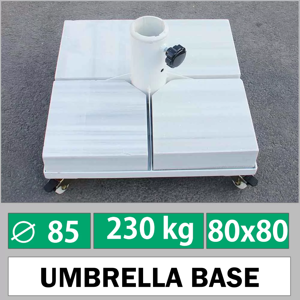 Основа за градински чадър 230 kg