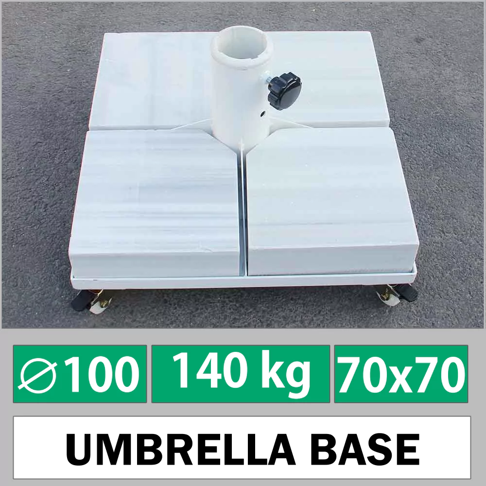 Основа за градински чадър 140 kg