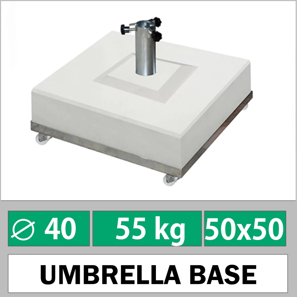 Garden umbrella base 55kg