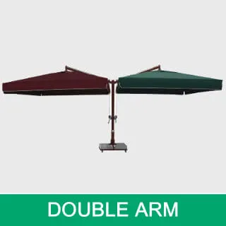 umbrelă de soare cu braț dublu