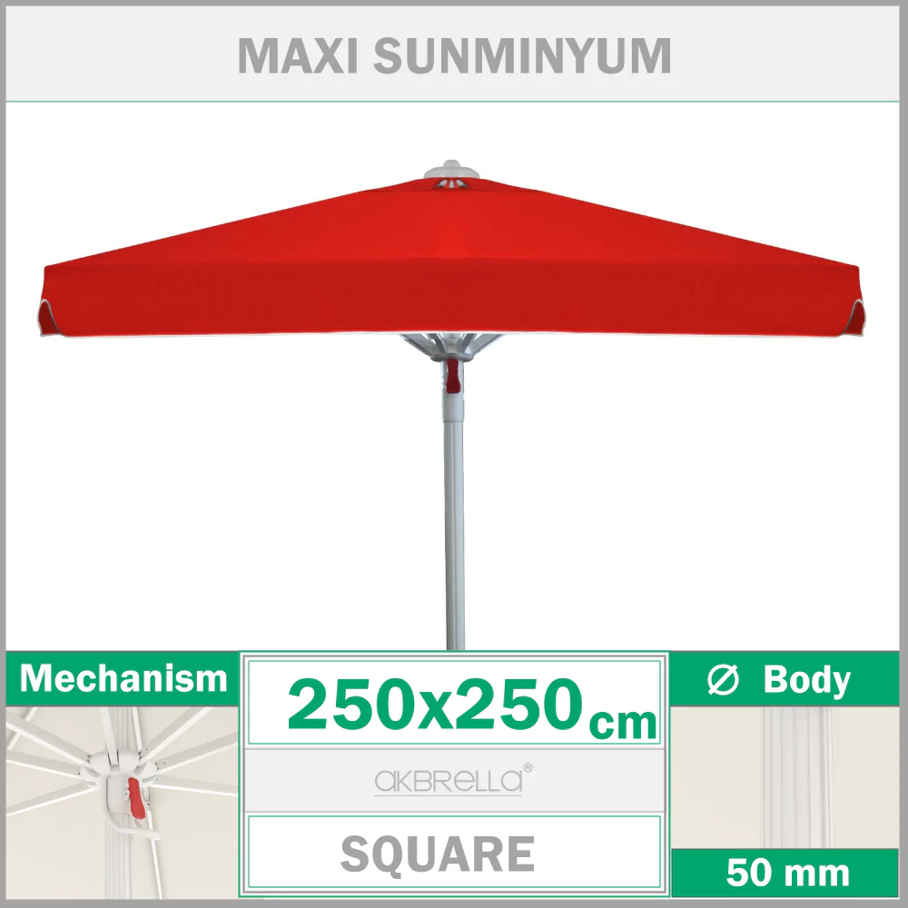 აუზის ქოლგა 250x250 Sunminyum Maxi
