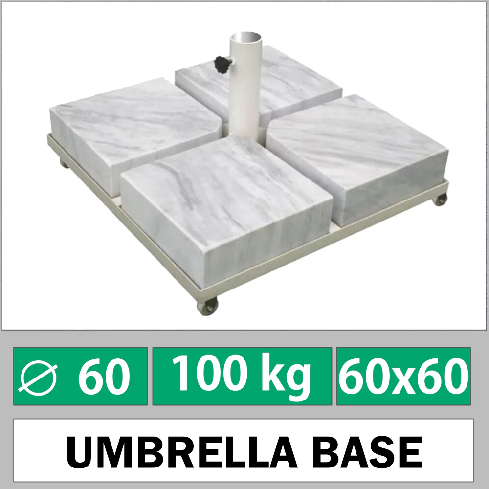 ბაღის ქოლგის ბაზა 100 kg