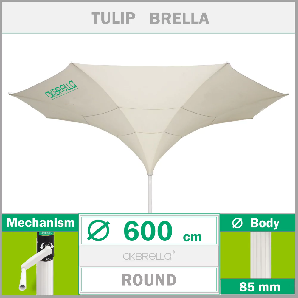 Lale şemsiye 600 cm Tulip