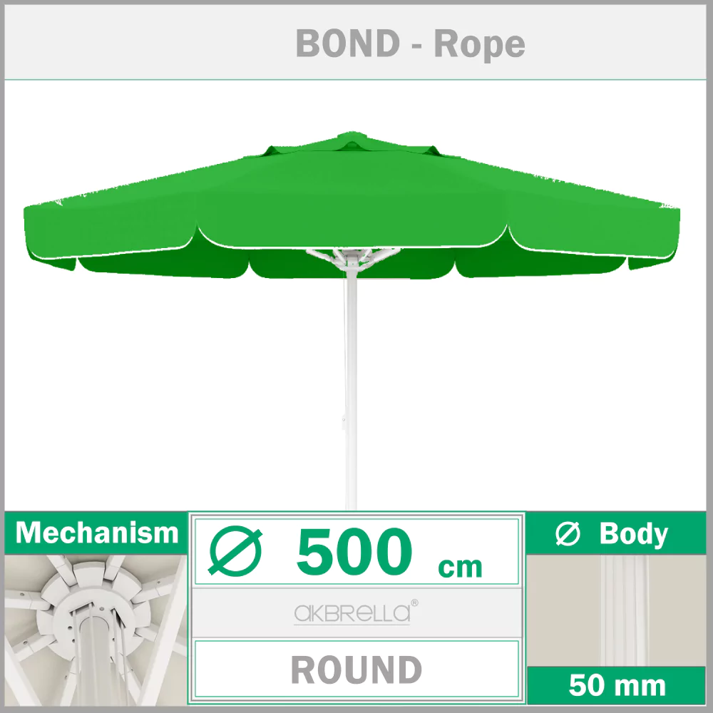 Umbrelă de piscină ø 500 cm Bond İplİ