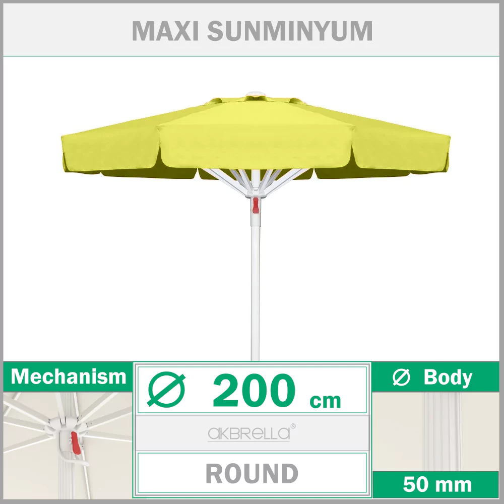Umbrelă de piscină ø 200 Sunminyum Maxi