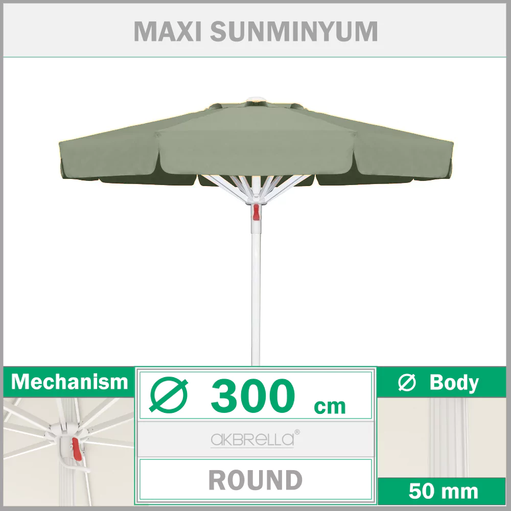 Umbrelă de piscină ø 300 Sunminyum Maxi